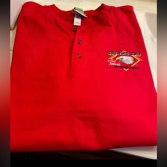 2012 Sturgis 72nd Annual Motorcycle Rally Henley Shirt, Size XL - Picture 2 of 7